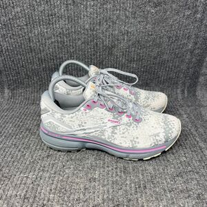 Brooks Ghost 15 White Oyster Oriole Grey Athletic Running Shoes Women’s 7.5 B